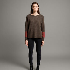 Chain Stitch Oversized Sweater